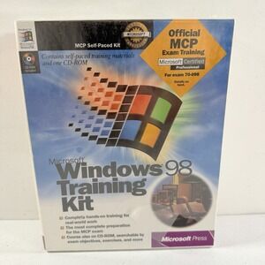 Microsoft Windows 98 Training Kit W/ CD ROM by Microsoft Press 1998 NEW SEALED